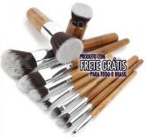 Kit 10 pinceis Sintéticos Make Up For You