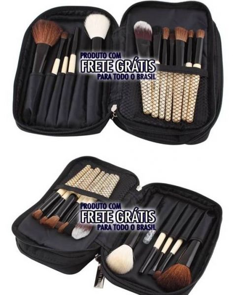 Kit 12 pinceis Travel Réplica Bobbi Brown (Necessaire)
